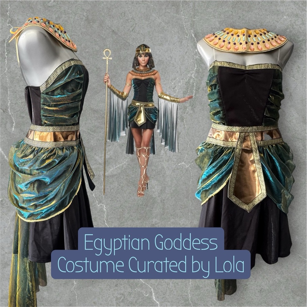 🆕Egyptian Goddess Costume with Gold Accents